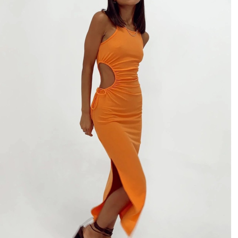 Princess Polly orange cutout Dress